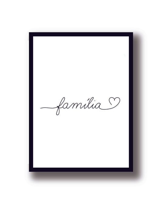 Cuadro Decorativo Familia, Family, Amor - Tree House Deco