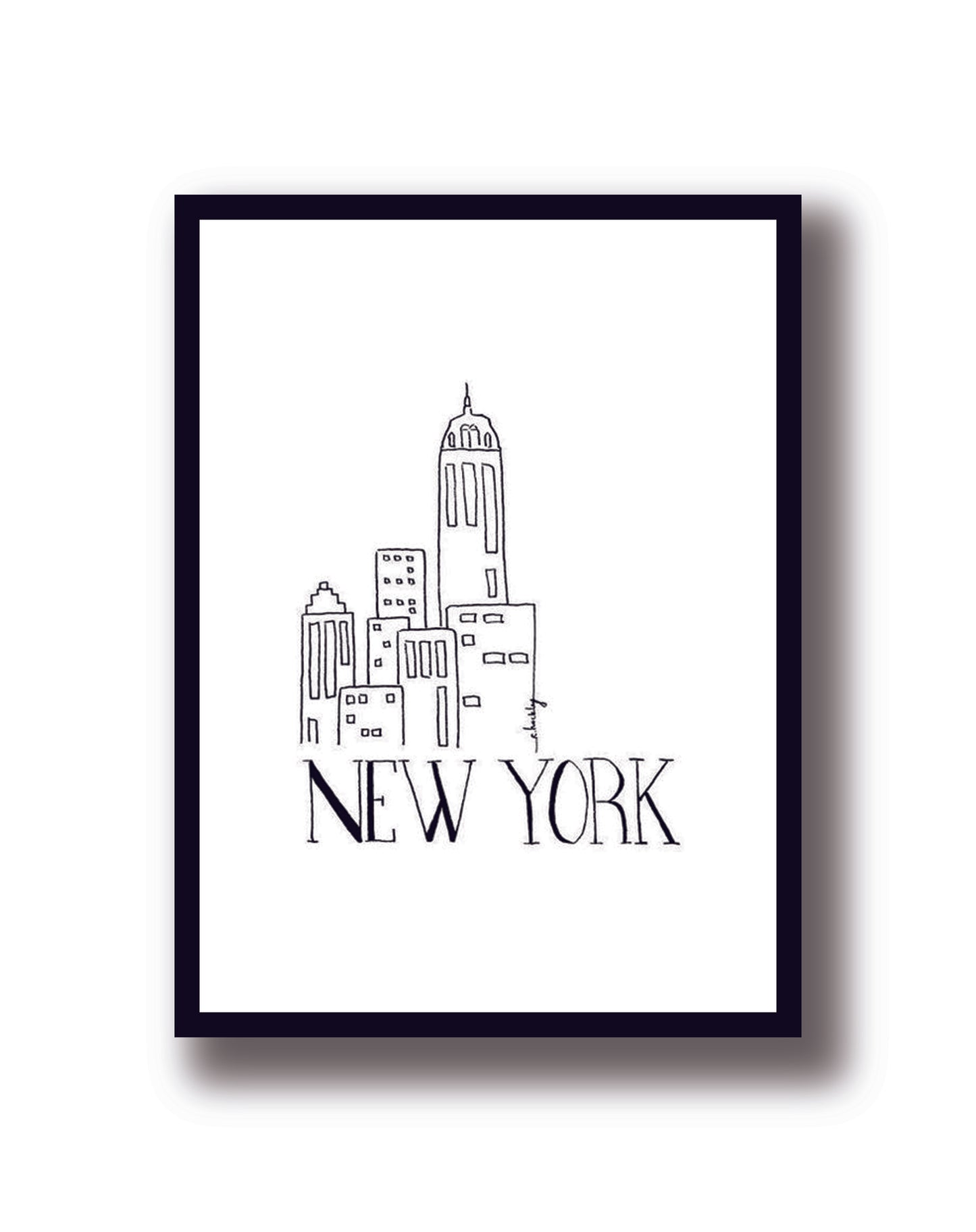 Cuadro Decorativo NYC, New York City, Viajes, Viaje, Travel, line