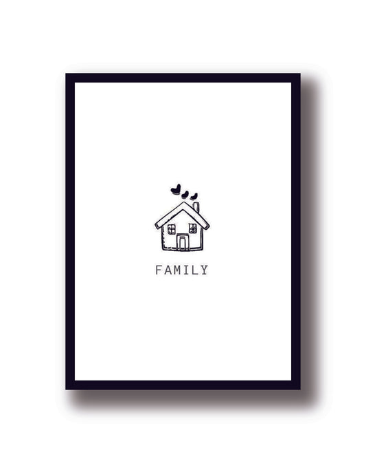 Cuadro Decorativo Familia, Family, Amor, Home - Tree House Deco