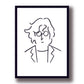 Cuadro Decorativo John Lennon, Line