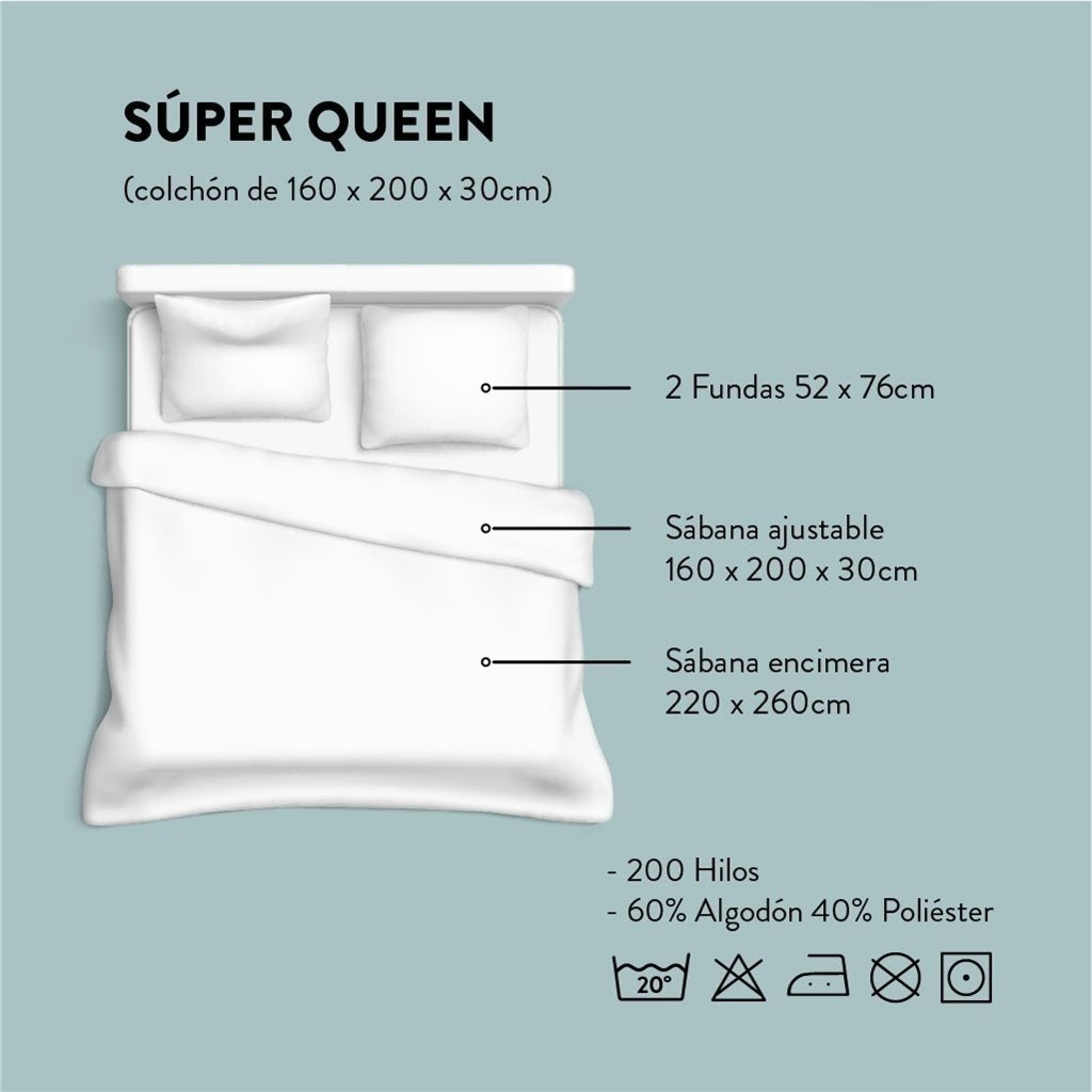Juego de sábanas Amelia Queen