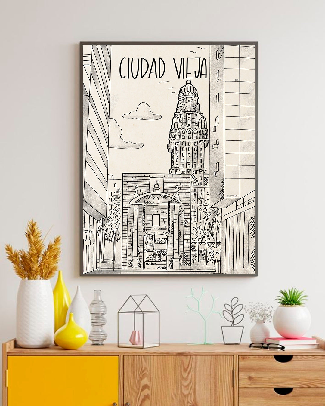 Cuadro Decorativo Ciudad Vieja - Montevideo by Beluulet