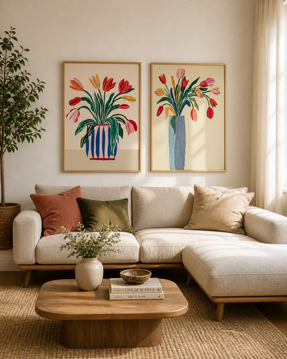 Set x2 Cuadros Botánicos, Plantas, Botanic Vibes XXX