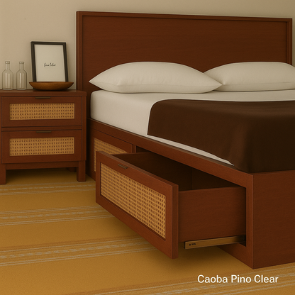 Cama Canagge con Ratán