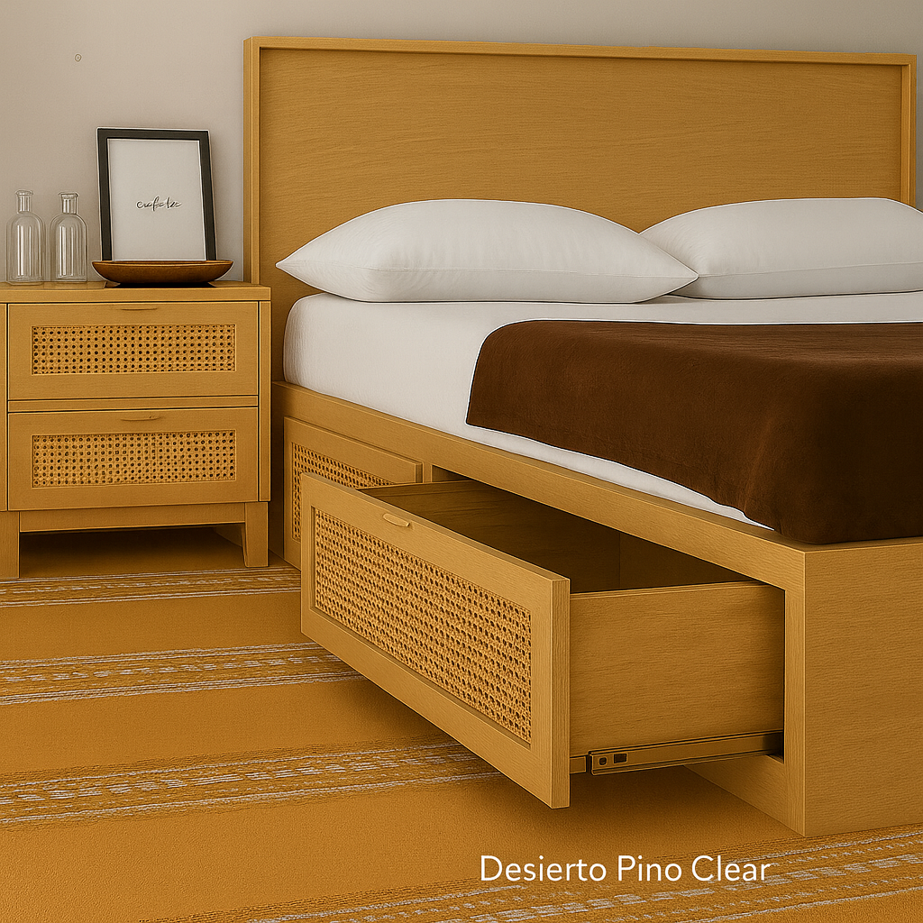 Cama Canagge con Ratán