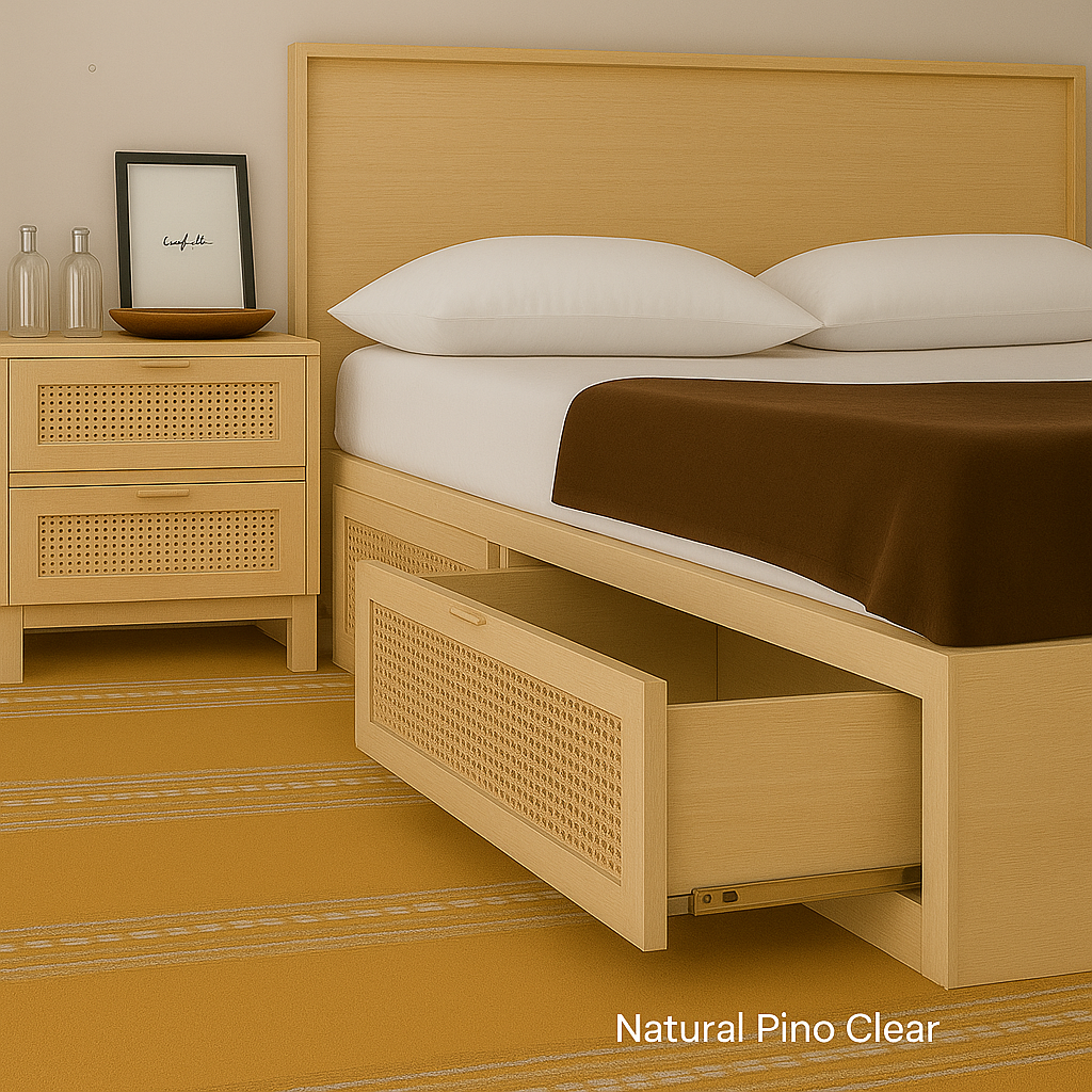 Cama Canagge con Ratán