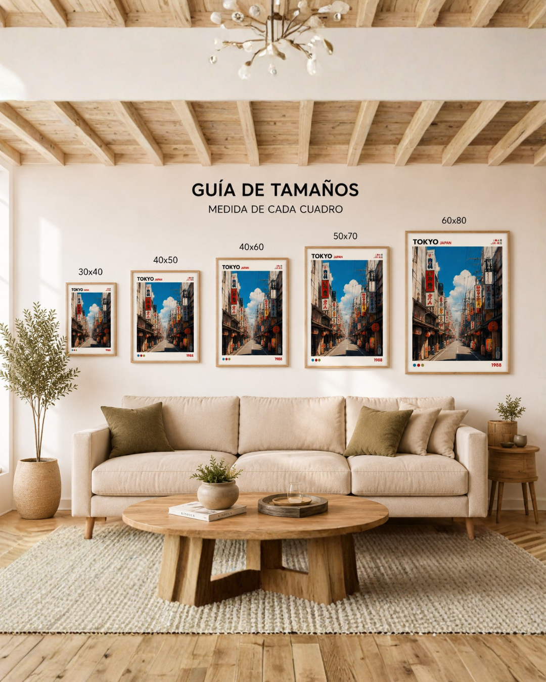Cuadro Decorativo Japandi, Decoración Japonesa XV Tokyo
