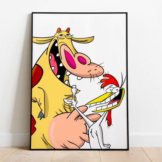 Cuadro Decorativo Cow & Chicken