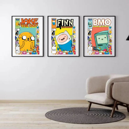 Set x3 Cuadros Hora de aventuras