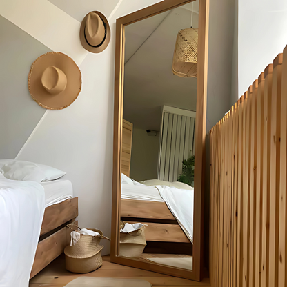 Espejo nordico de pino cepillado 180x80cm