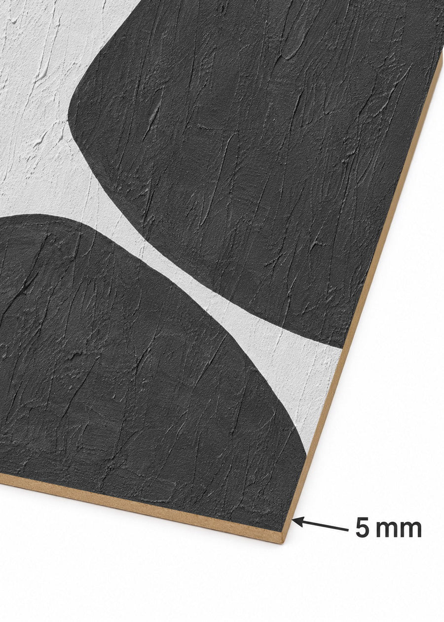 Detalle del canto de MDF de 5 mm