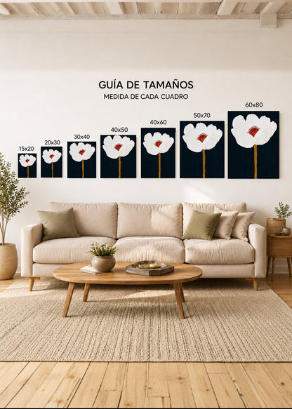 Guía de medidas cuadro MDF