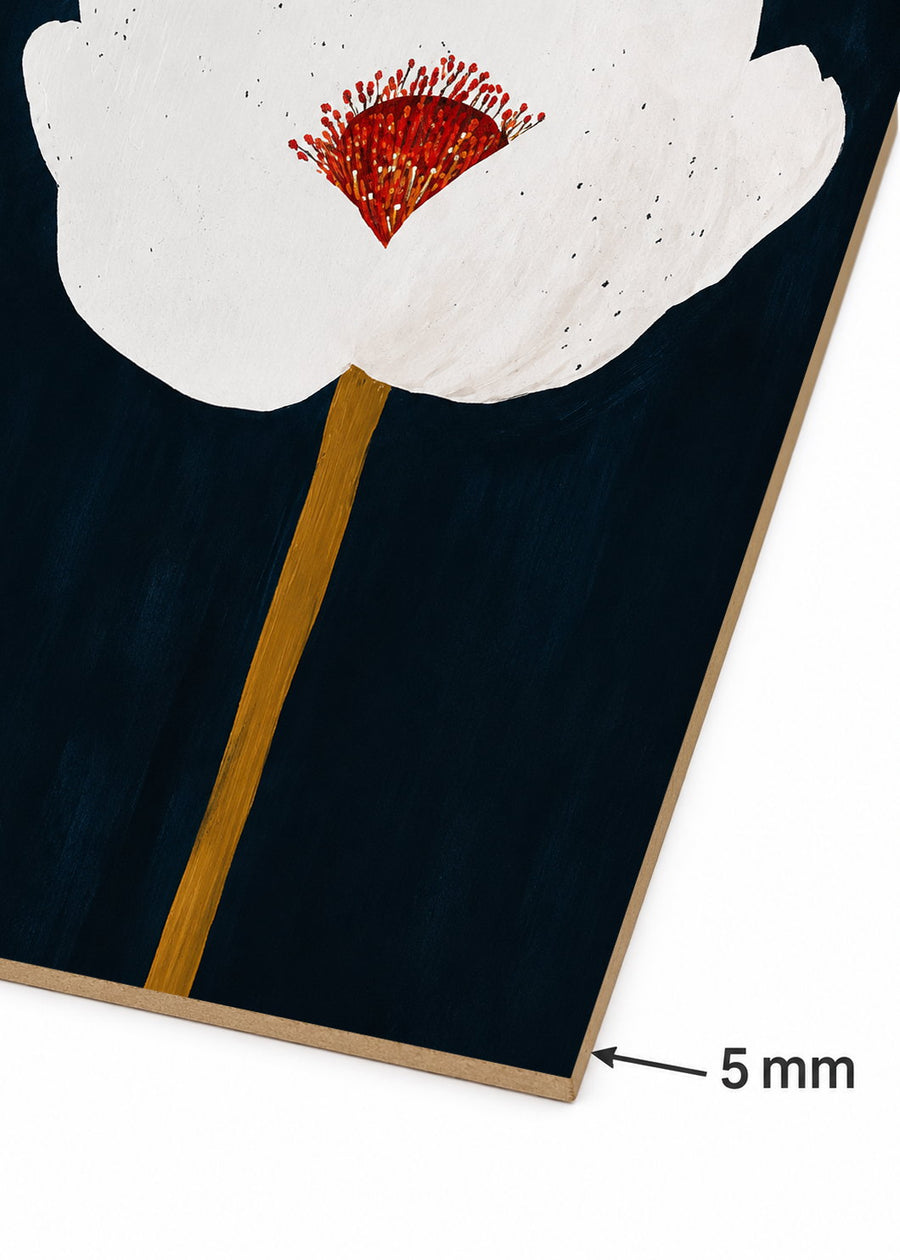 Detalle del canto de MDF de 5 mm