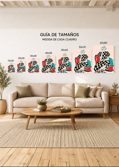 Cuadro Decorativo Mural Sin Marco 5mm - Abstractos, Ilustraciones Modernas XXXIV