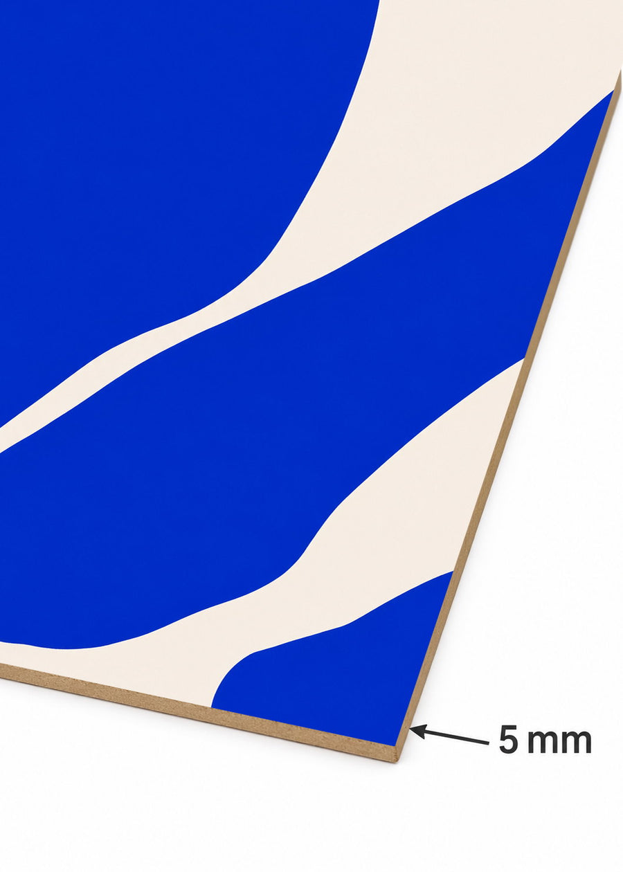 Detalle del canto de MDF de 5 mm