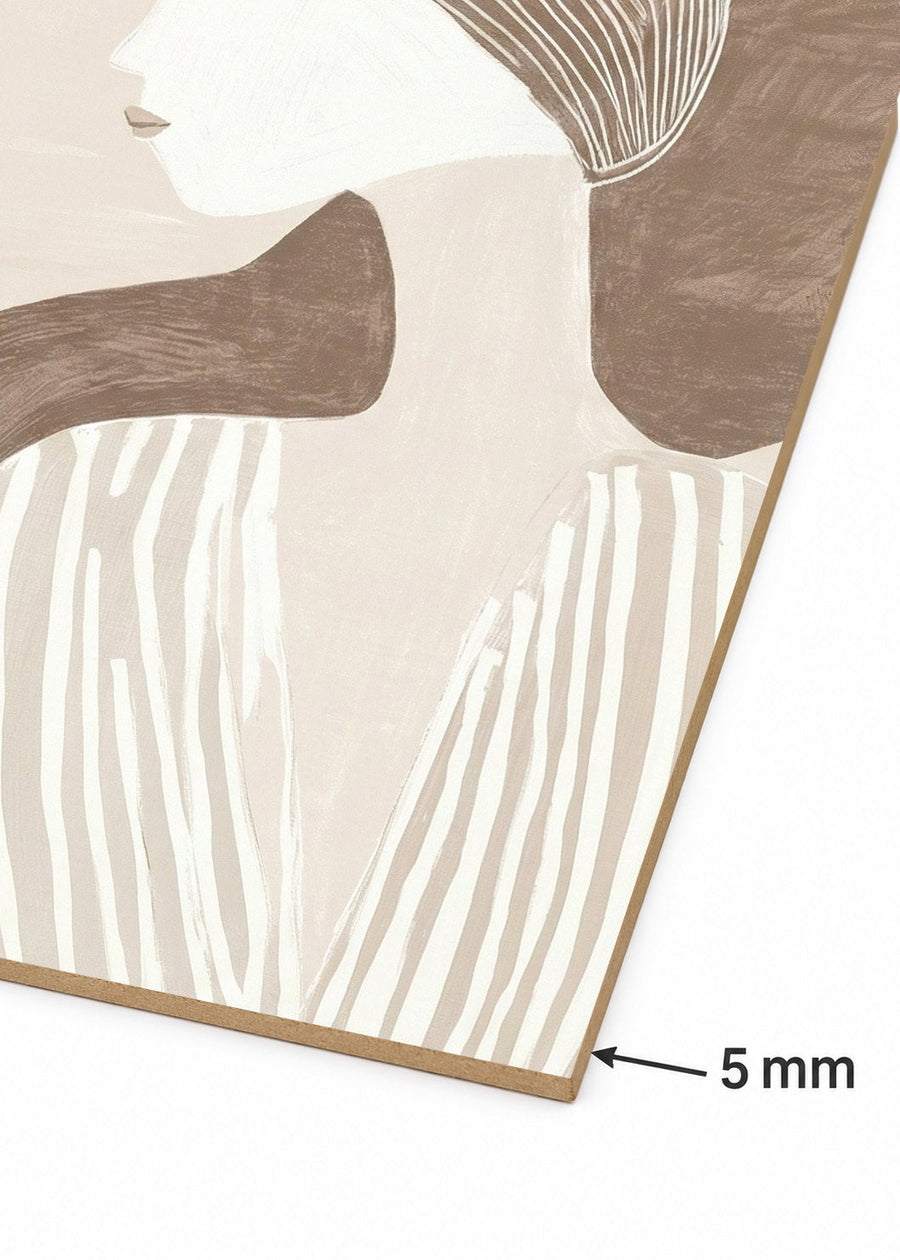 Detalle del canto de MDF de 5 mm