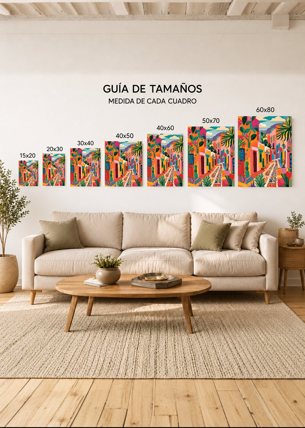 Cuadro Decorativo Mural Sin Marco 5mm - Abstractos, Modernos, Colección Colours in the Air VIII
