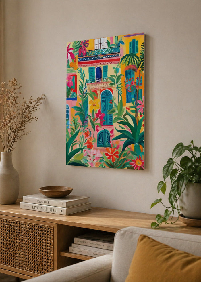 Cuadro Decorativo Mural Sin Marco 5mm - Paisaje Línea Colores XXI