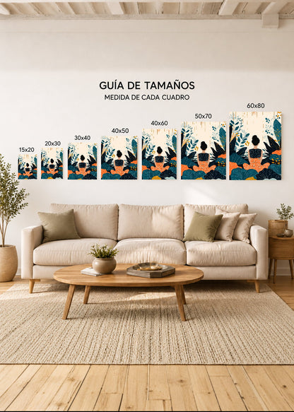 Cuadro Decorativo Mural Sin Marco 5mm - Abstractos, Modernos, Ilustraciones Modernas XIII