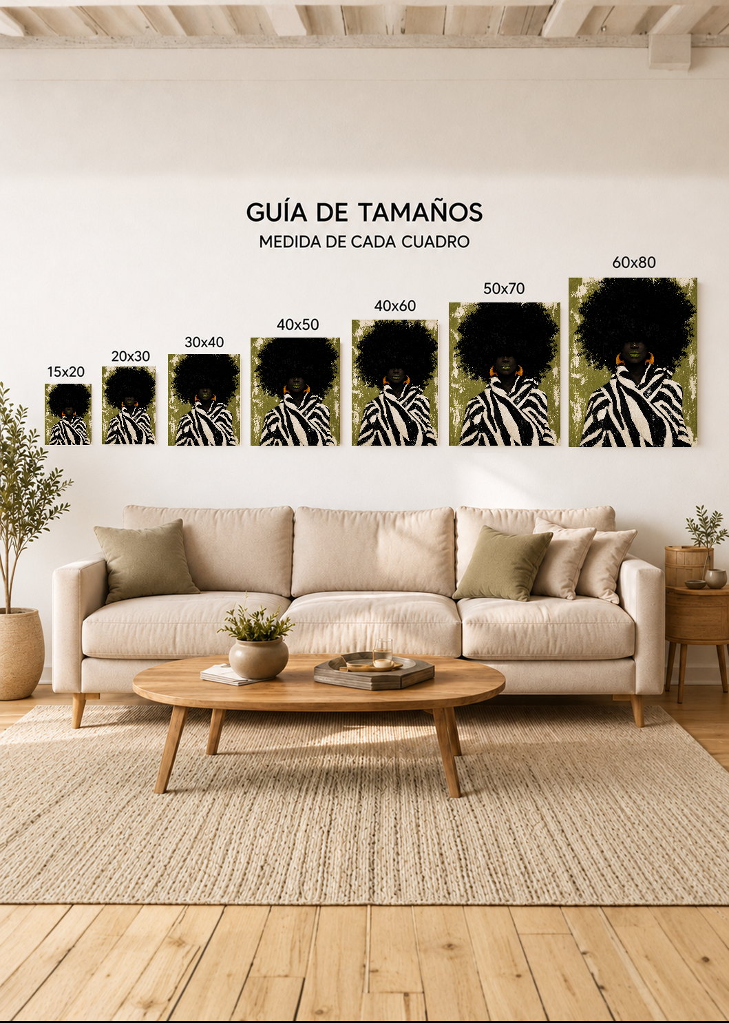 Cuadro Decorativo Mural Sin Marco 5mm - Cuadros Abstractos, Modernos, Living Abstract IV