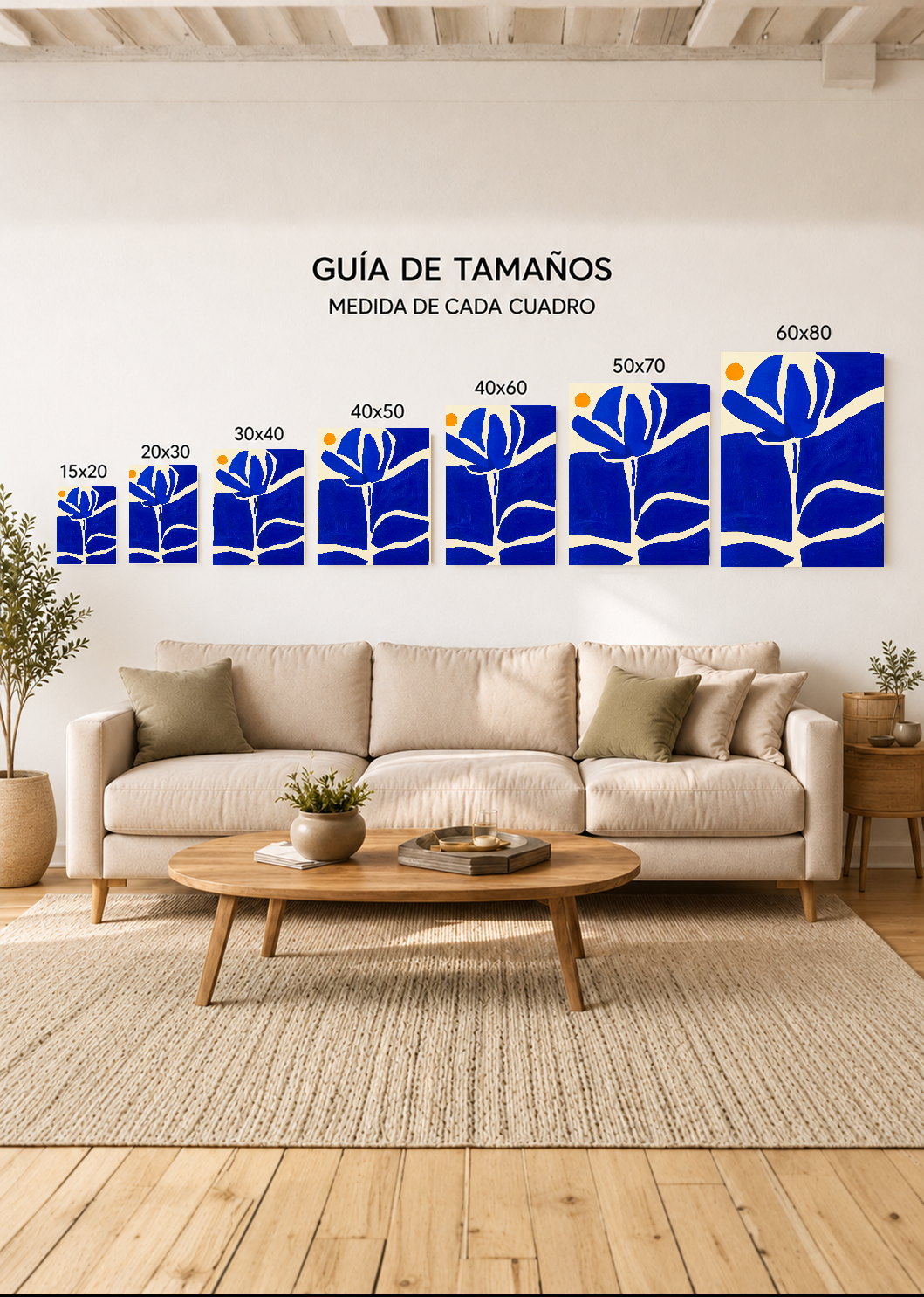 Cuadro Decorativo Mural Sin Marco 5mm - Cuadros Abstractos, Modernos, Living Abstract XVI