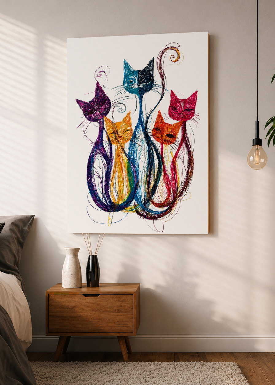 Cuadro Decorativo Mural Sin Marco 5mm - Cuadros Abstractos, Modernos, Living Abstract XXVI
