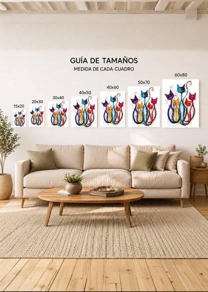 Cuadro Decorativo Mural Sin Marco 5mm - Cuadros Abstractos, Modernos, Living Abstract XXVI