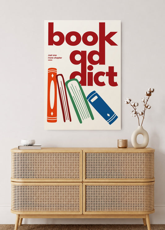 Cuadro Decorativo Mural Sin Marco 5mm - Abstractos, Tipografía y Motivación Book Addict