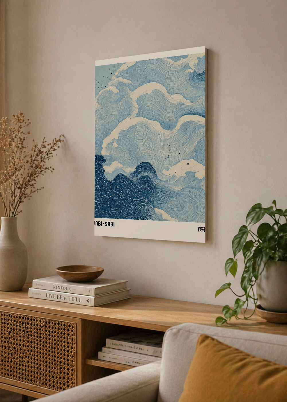 Cuadro Decorativo Mural Sin Marco 5mm - Azul como el mar AZUL XI