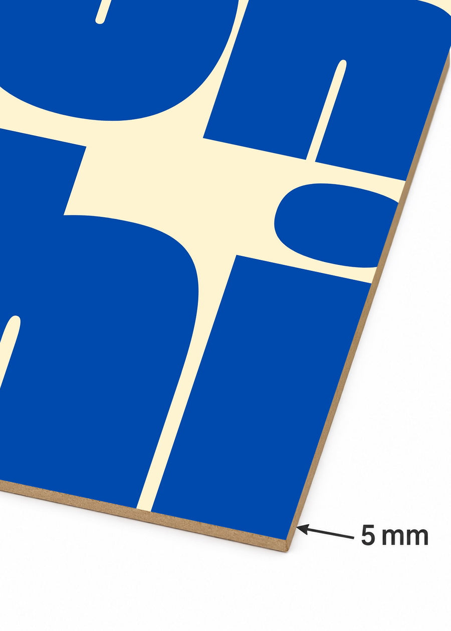 Detalle del canto de MDF de 5 mm