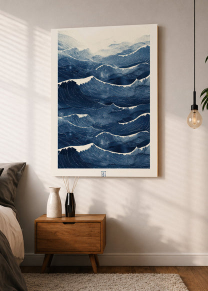 Cuadro Decorativo Mural Sin Marco 5mm - Azul como el mar AZUL X