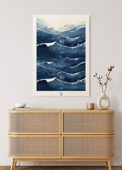 Cuadro Decorativo Mural Sin Marco 5mm - Azul como el mar AZUL X