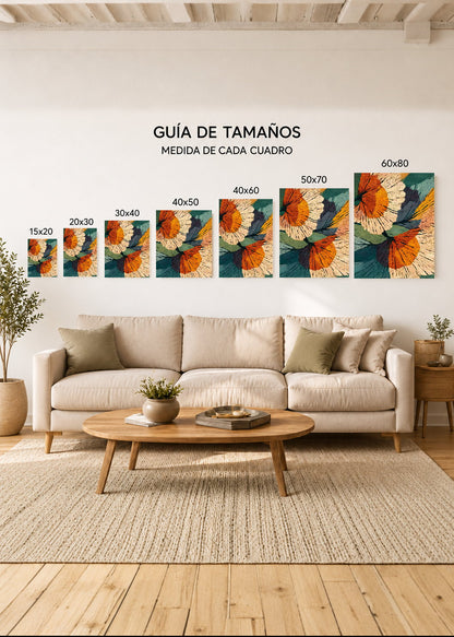 Cuadro Decorativo Mural Sin Marco 5mm - Botánicos, Plantas, Botanic Vibes XVIII