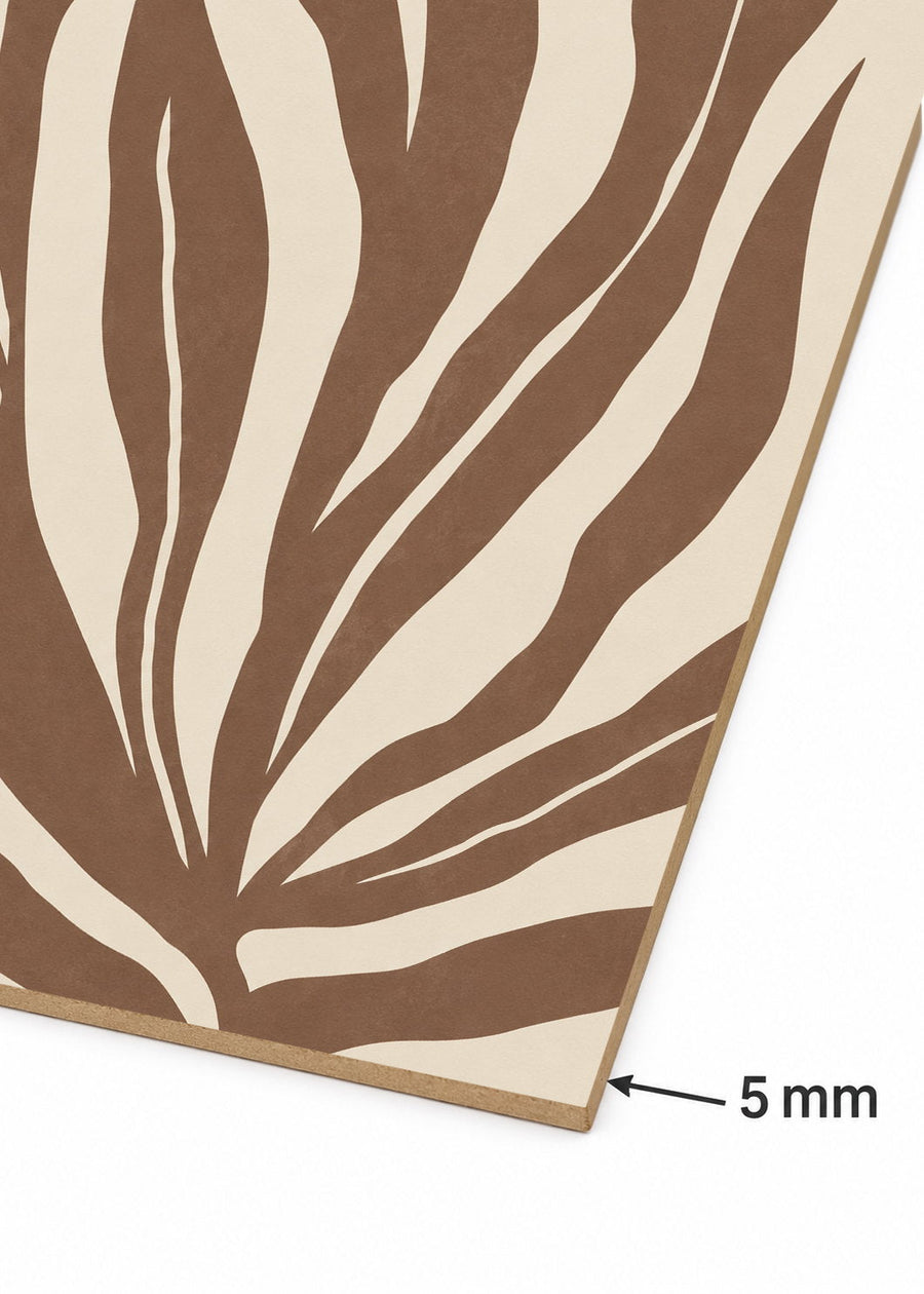 Detalle del canto de MDF de 5 mm