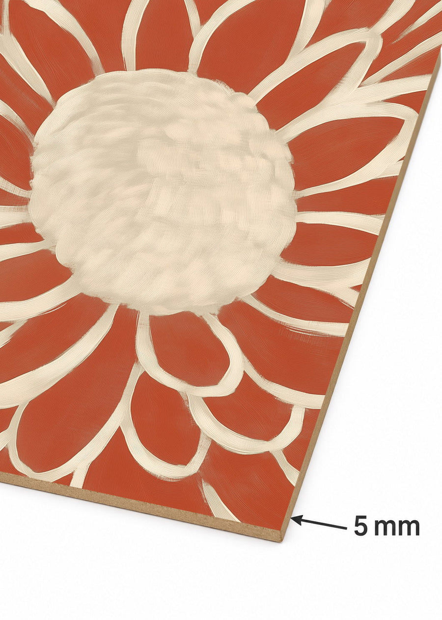 Detalle del canto de MDF de 5 mm