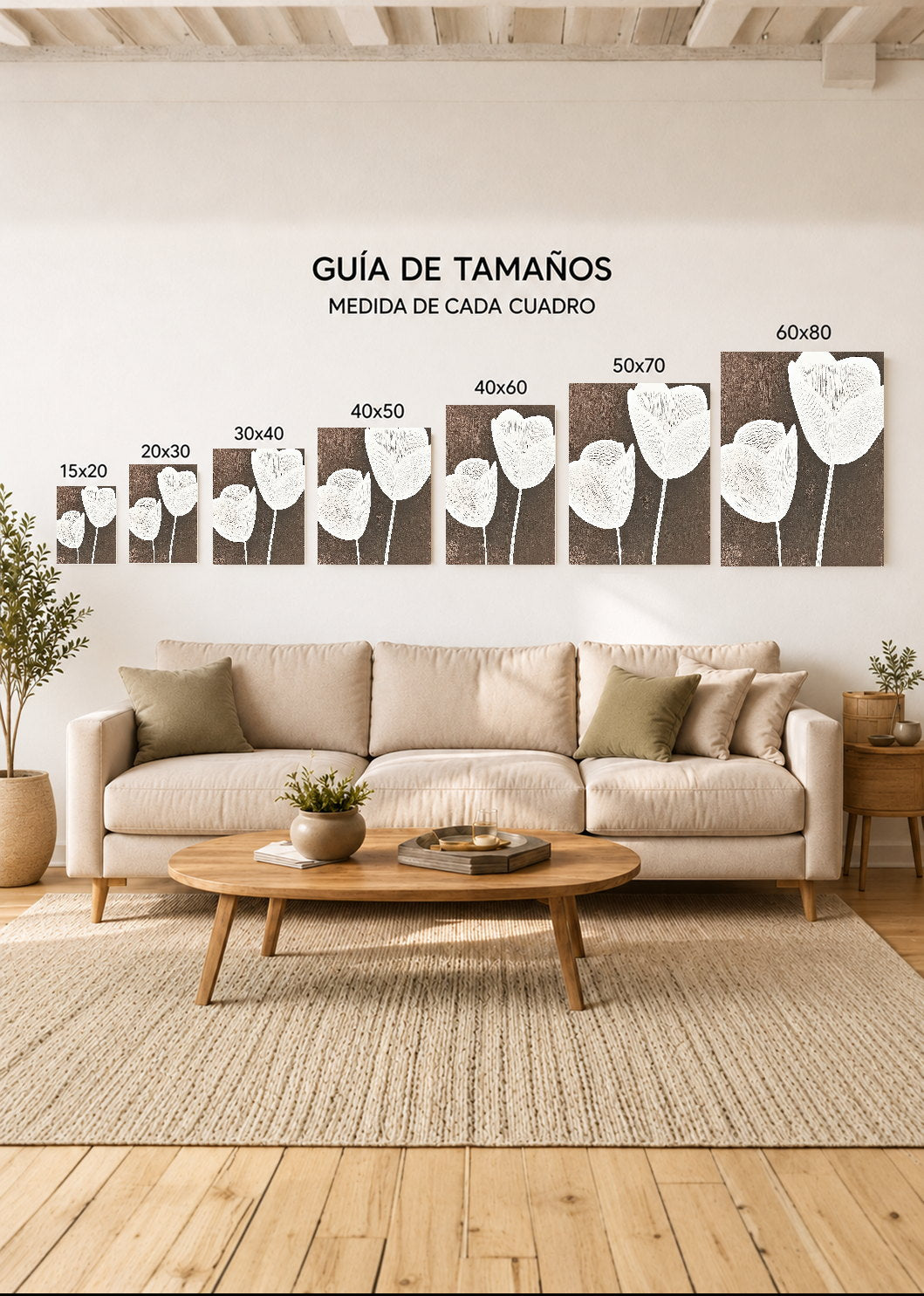 Cuadro Decorativo Mural Sin Marco 5mm - Botánicos, Plantas, Botanic Vibes XXII