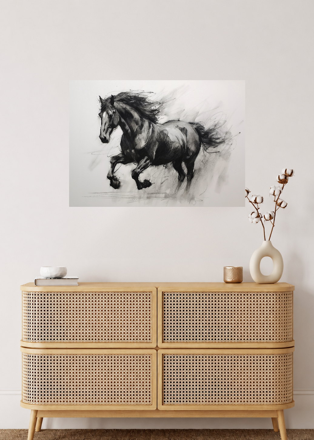 Cuadro Decorativo Mural Sin Marco 5mm - Caballos, Amantes de los Caballos VIII