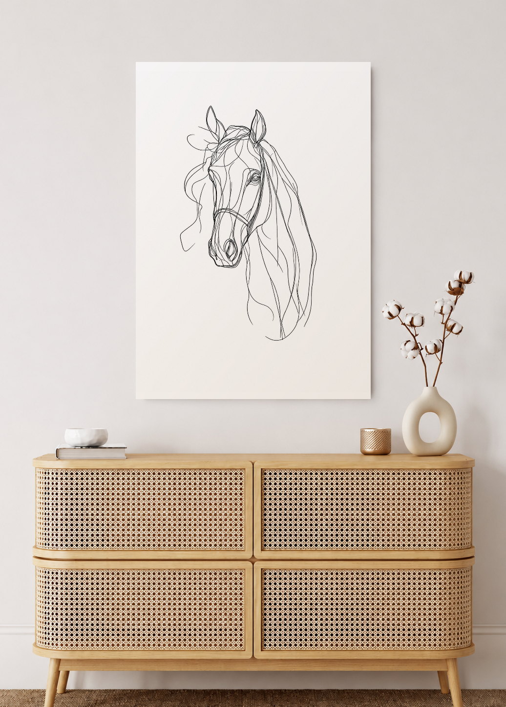 Cuadro Decorativo Mural Sin Marco 5mm - Caballos, Amantes de los Caballos XVI