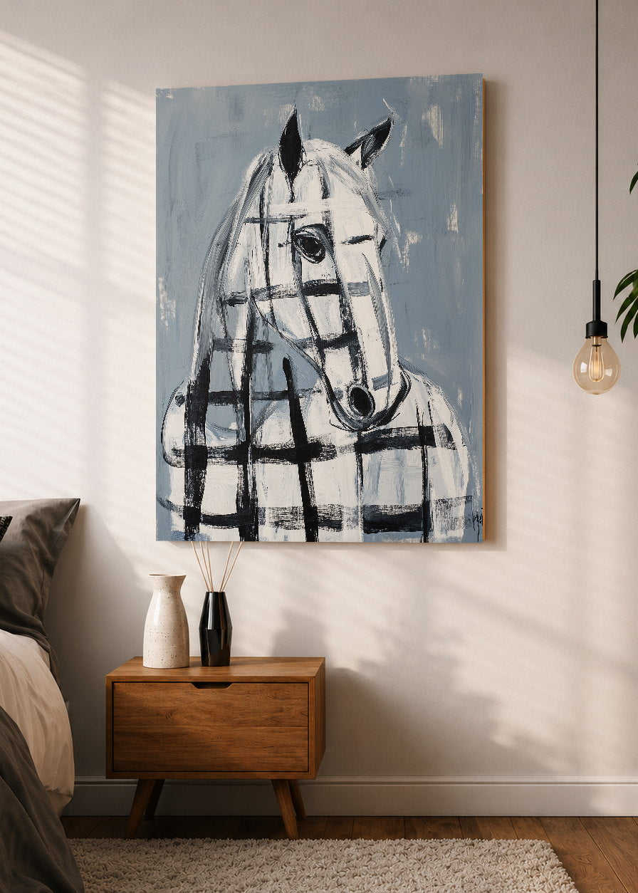 Cuadro Decorativo Mural Sin Marco 5mm - Caballos, Amantes de los Caballos XV