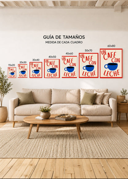 Cuadro Decorativo Mural Sin Marco 5mm - Café Coffee Mood XVI