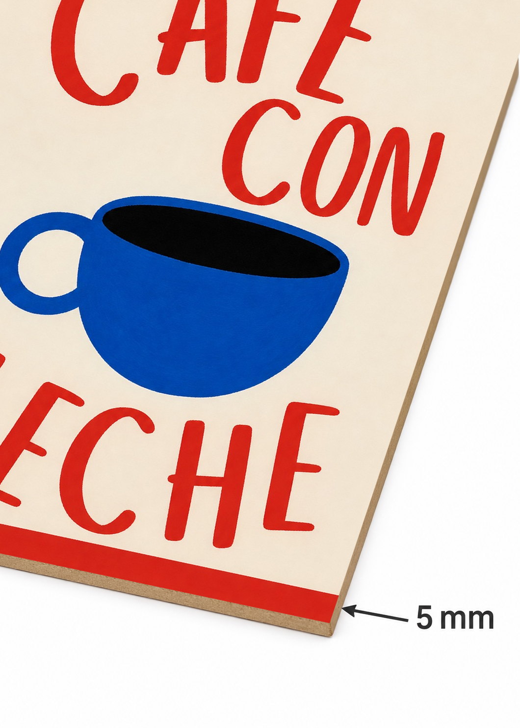 Cuadro Decorativo Mural Sin Marco 5mm - Café Coffee Mood XVI