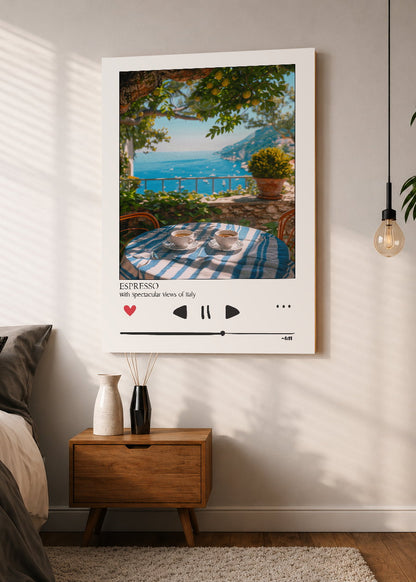 Cuadro Decorativo Mural Sin Marco 5mm - Cocina Espresso Italia Reproductor