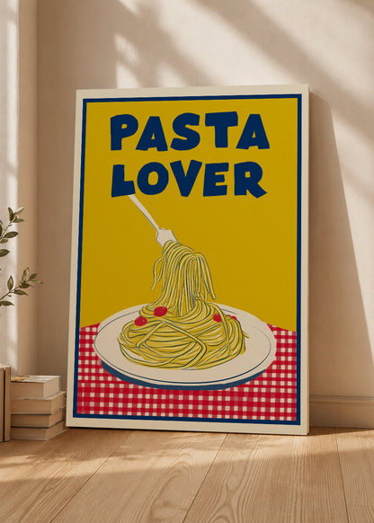 Cuadro Decorativo Mural Sin Marco 5mm - Cocina Pasta Lover Amarillo