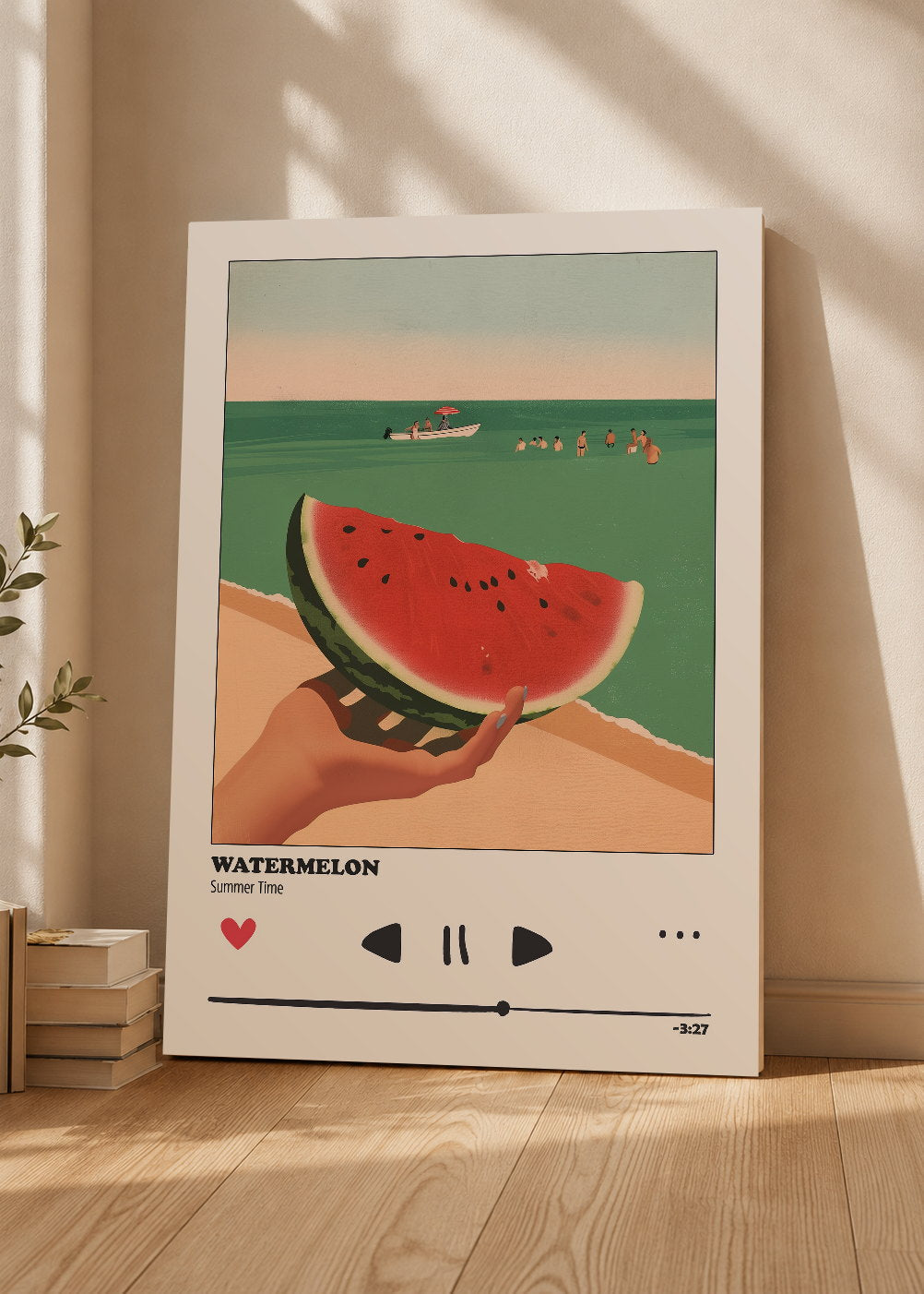 Cuadro Decorativo Mural Sin Marco 5mm - Cocina Sandia Summer Time Reproductor
