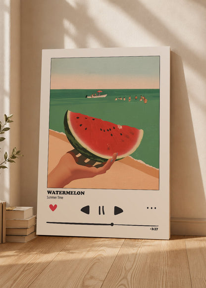 Cuadro Decorativo Mural Sin Marco 5mm - Cocina Sandia Summer Time Reproductor