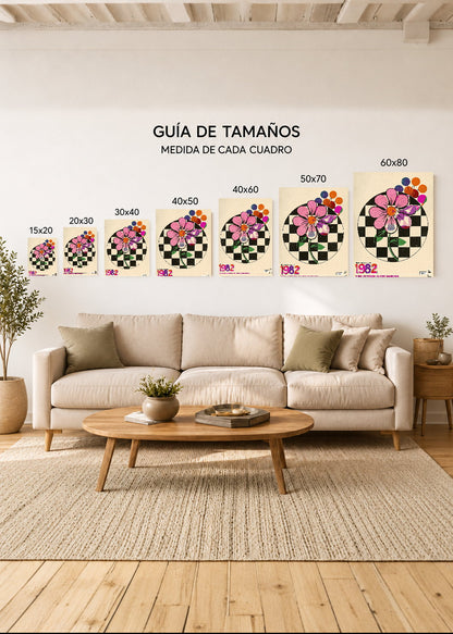 Cuadro Decorativo Mural Sin Marco 5mm - Cocina This Kitchen Is For Dancing 1982 Ajedrez