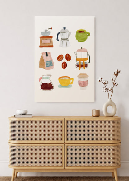 Cuadro Decorativo Mural Sin Marco 5mm - Coffee Mood XV