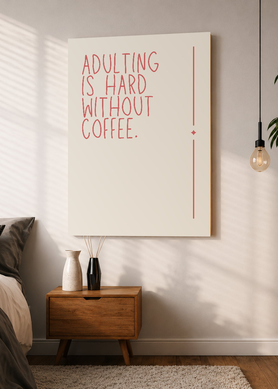 Cuadro Decorativo Mural Sin Marco 5mm - Coffee Mood XVIII