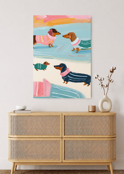 Cuadro Decorativo Mural Sin Marco 5mm - Como Perros y Gatos I