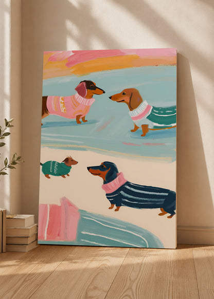 Cuadro Decorativo Mural Sin Marco 5mm - Como Perros y Gatos I